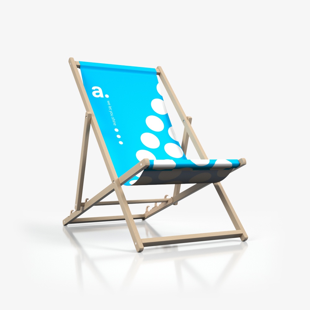 Advertising deck chairs