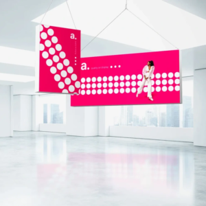 adFrame LMD 100x100 PK Hanging (without print)