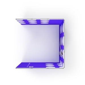 mFrame exhibition stand - 3x3 U - shaped layout