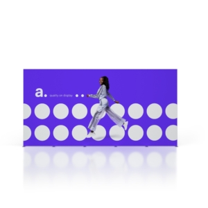 mFrame exhibition stand - 5x4 I - shaped layout