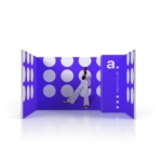mFrame exhibition stand - 4x3 U - shaped layout