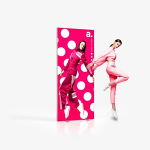 adFrame Quick 85x200 ver 2.0 w/wheels (without print)