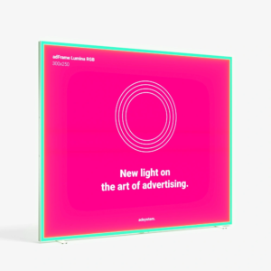 adFrame Lumina RGB 300x250 cm double sided