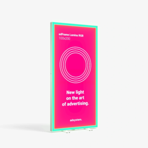 adFrame Lumina RGB 100x200cm single sided